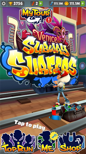 地铁跑酷蓝色金币版本