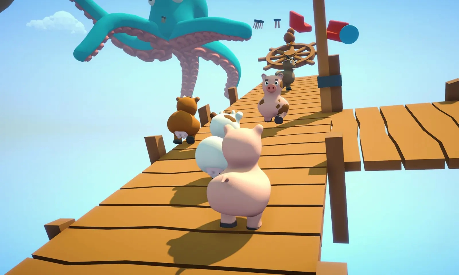 攀爬动物在一起游戏